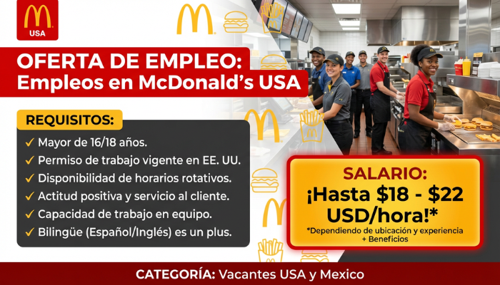 Empleos en McDonald's USA