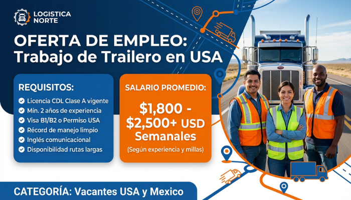 Trabajo de Trailero USA