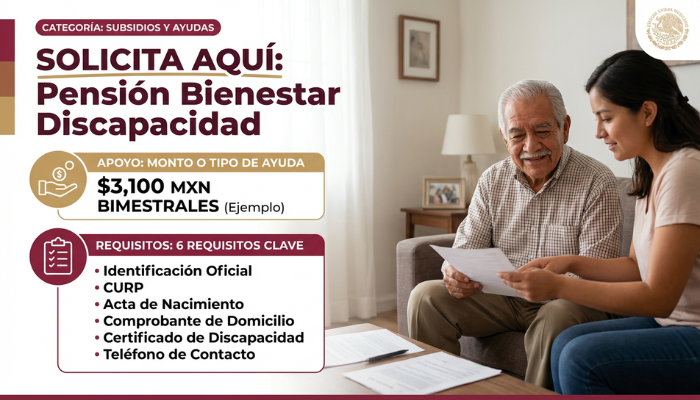 Pensión Bienestar Discapacidad